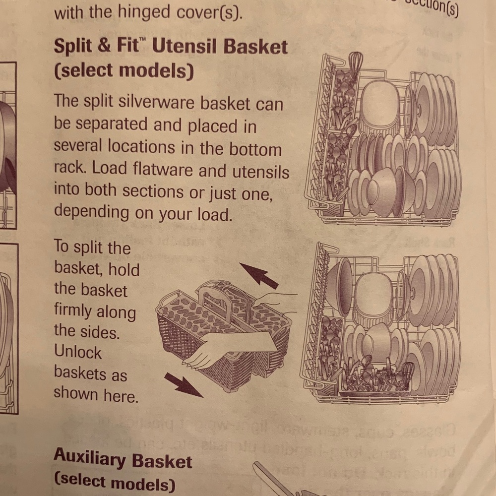 JennAir Dishwasher 2-Part Cutlery  Basket - Picture 5 of 16